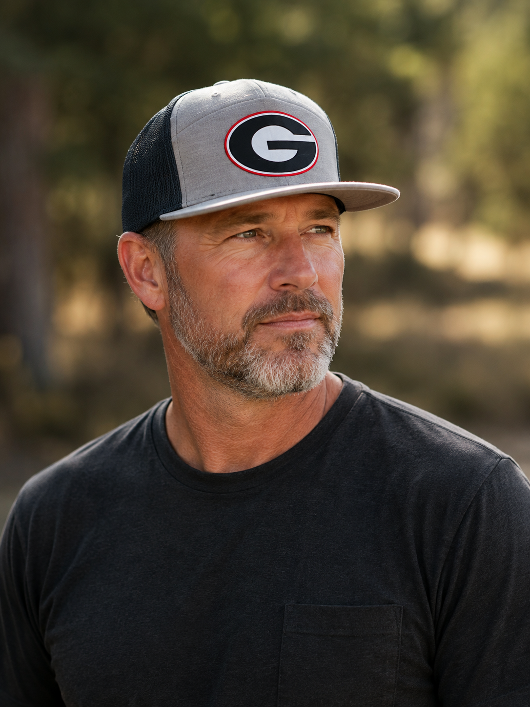 MEN/TEEN 7 PANEL GEORGIA TRUCKER HAT