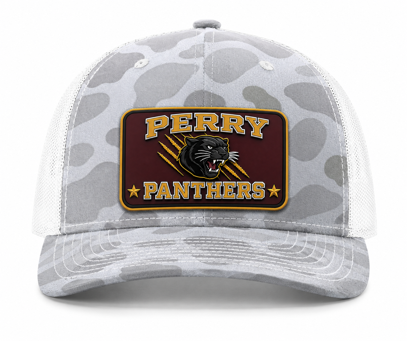 PERRY PANTHER BLIZZARD DUCK CAMO TRUCKER HAT
